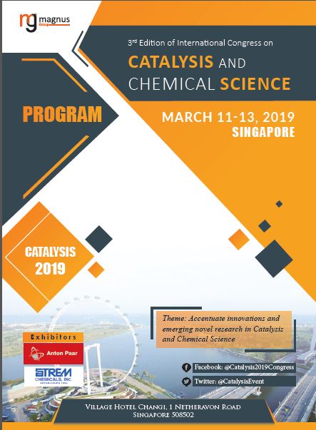 3rd Edition of International Congress on Catalysis and Chemical Science Program